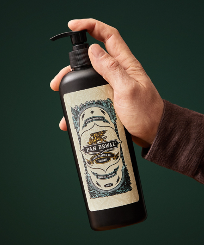 Pan Drwal – Original veido skutimosi gelis 500 ml